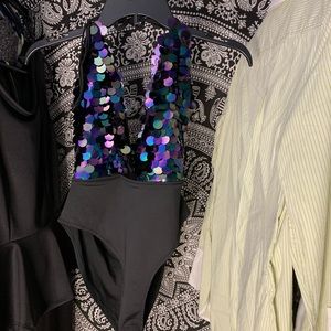 Sequin body suit